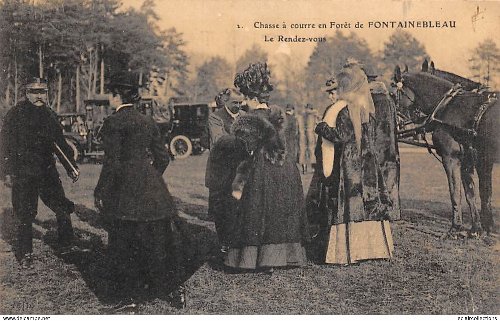 Fontainebleau           77         Chasse à Courre     Le Rendez-Vous.  Notables            (voir Scan) - Fontainebleau