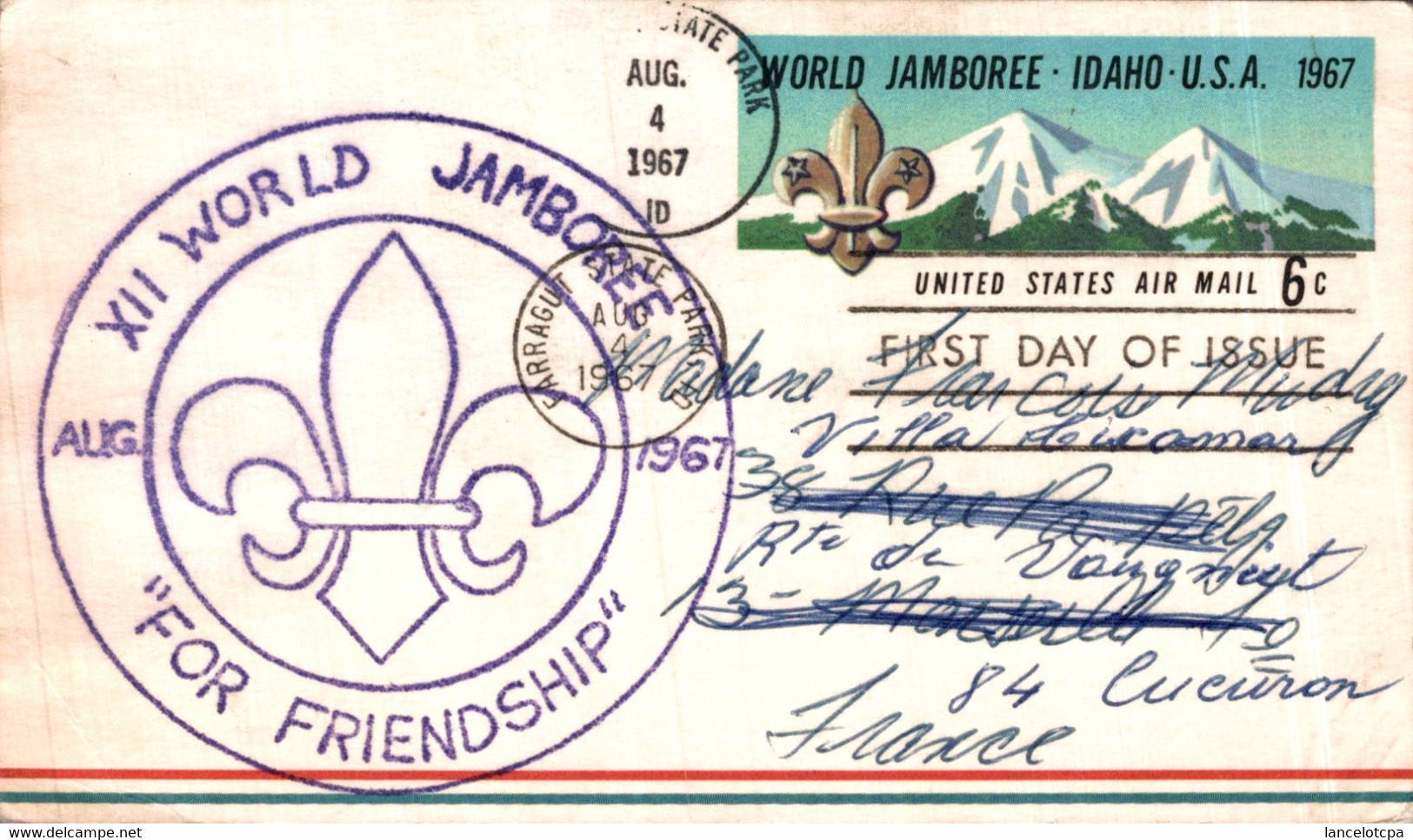 XII WORLD JAMBOREE IDAHO AUG. 1967 - Autres & Non Classés