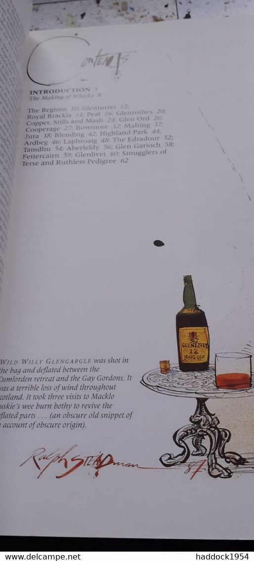 Still Life With Bottle Whisky According To RALPH STEADMAN Ebury Press 1996 - British