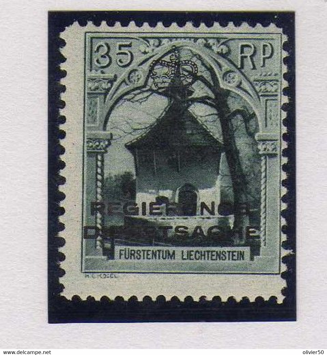 Liechtenstein -  (1932) - Service - 35 R. Surcharge   - Neuf* - MLH - Official