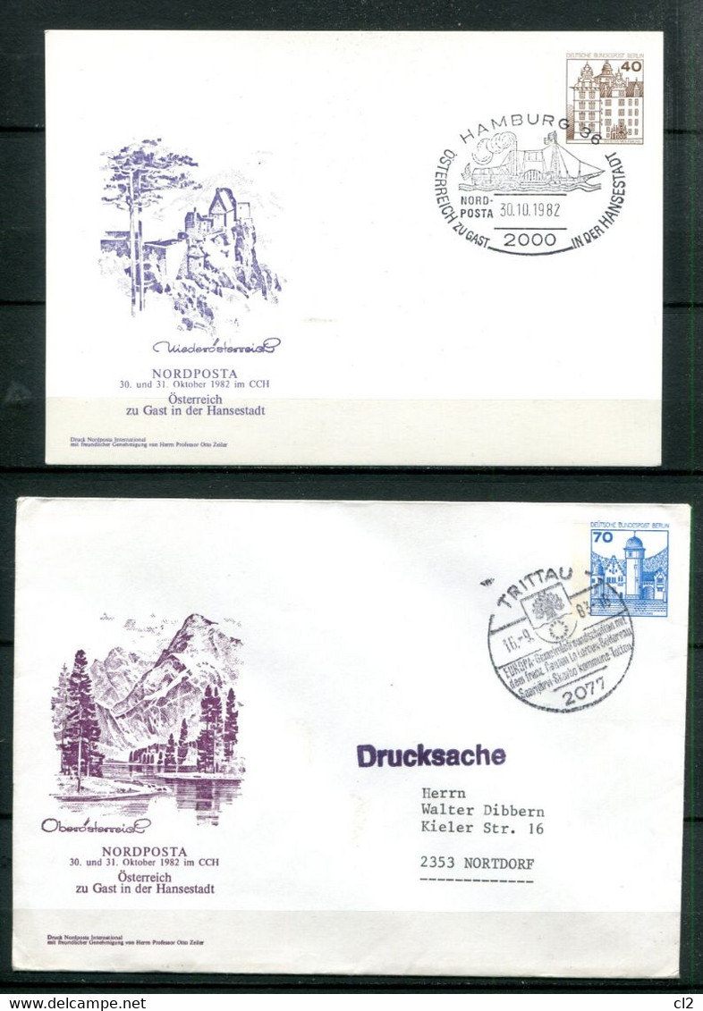 NORDPOSTA 1982 -  Osterreich Zu Gast In Der Hansestadt - Postales Privados - Usados