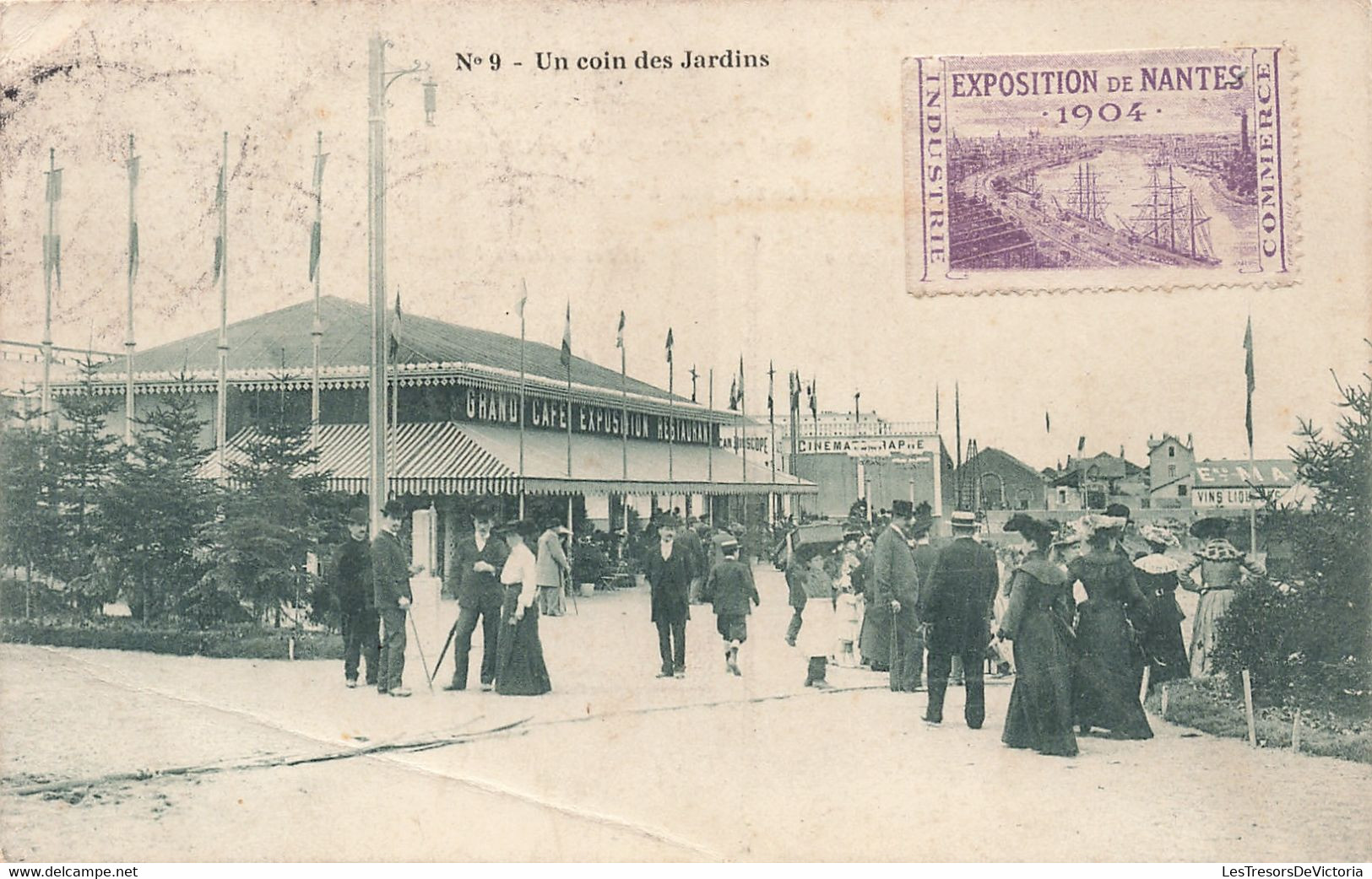 France - Nantes - Un Coin Des Jardins - Exposition De Nantes 1904 - Animé - Edit. J. Nozais - Carte Postale Ancienne - Nantes