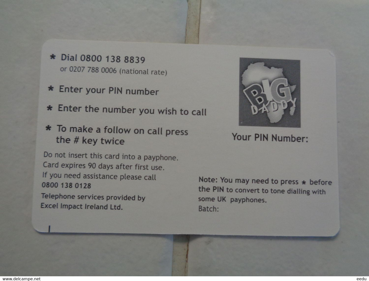 UK Phonecard - Erreurs & Variétés