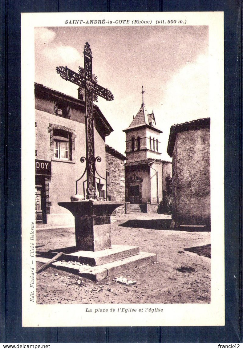 69. Saint André La Côte. La Place De L'église Et L'église - Saint-André-la-Côte