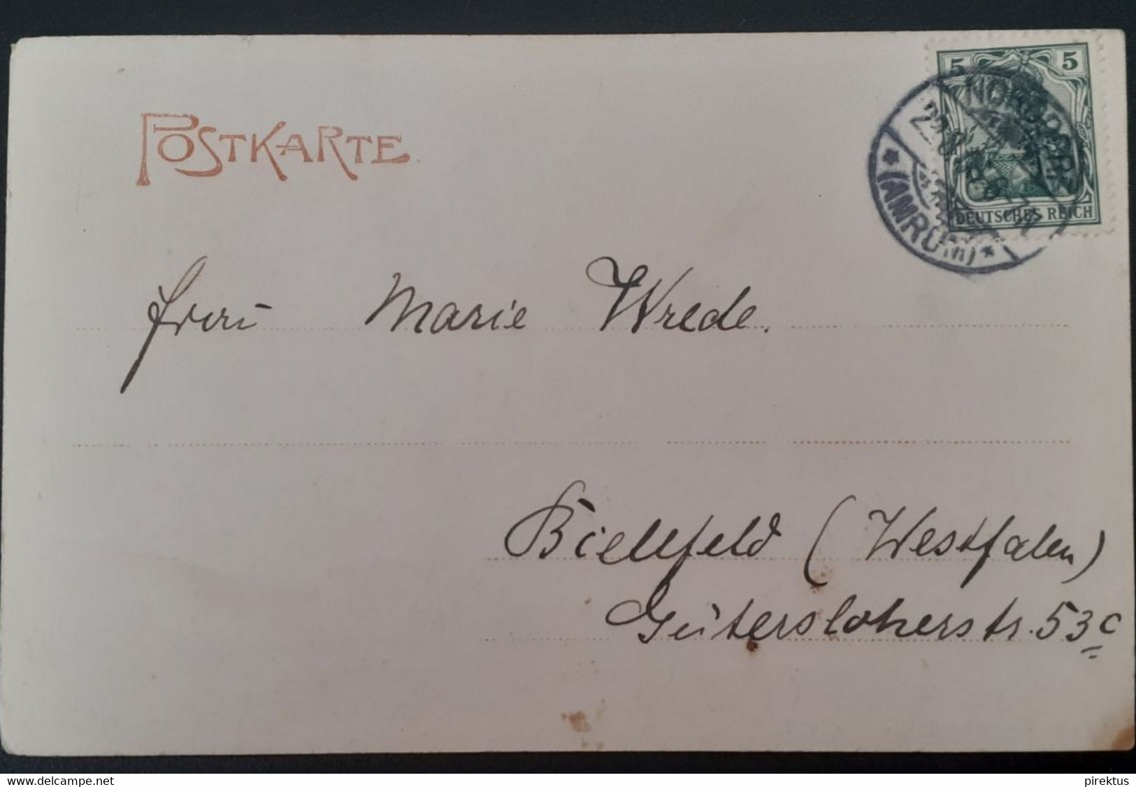 Norddorf Post Cancel 1923 Postcard - Nordfriesland