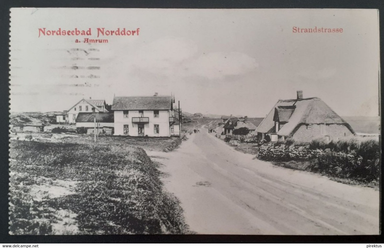 Norddorf Post Cancel 1925 Postcard - Nordfriesland