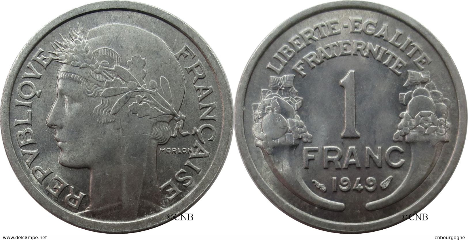 France - IVe République - 1 Franc Morlon Aluminium Poids Léger 1949 - SUP+/MS62 - Fra4667 - 1 Franc
