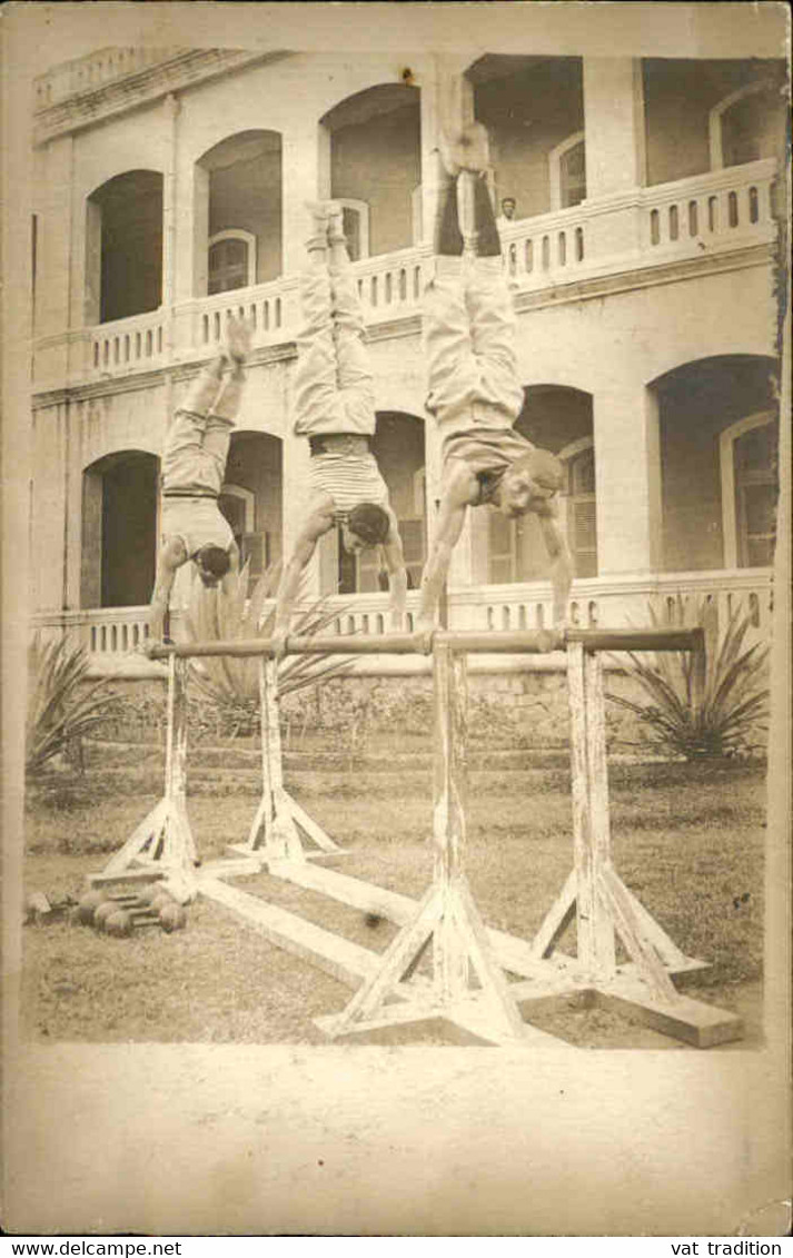 SPORTS - Carte Photo D'exercice De Poutre à 3 Personnes - L 141077 - Gymnastique