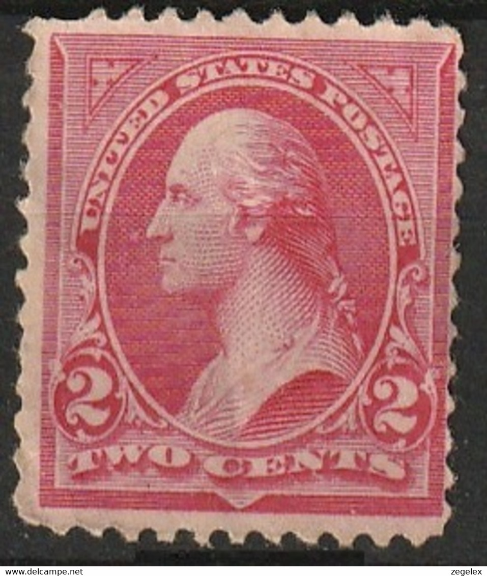 USA 1894 Regular Issue - Unwmk (no Watermark). 2c Scarlet Unused No Gum. Type II. Scott No. 251 Type II - Ongebruikt