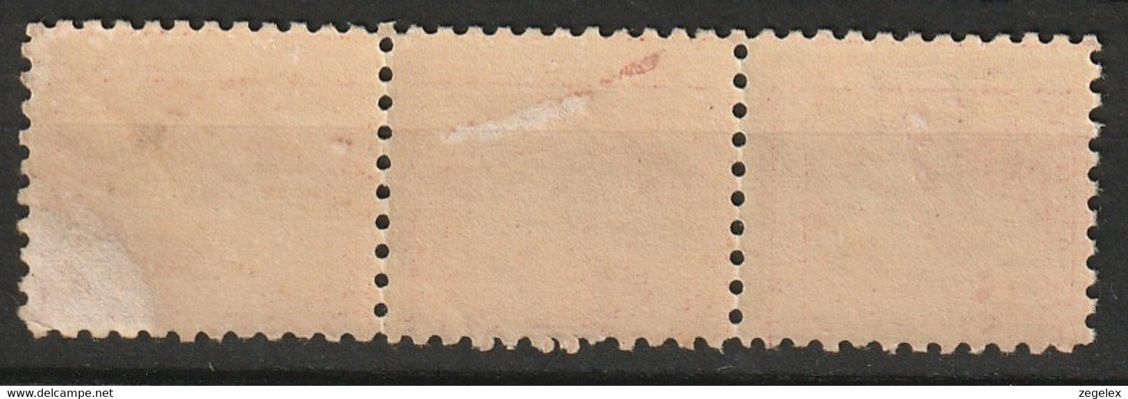 USA 1916-1917 2 Cts Coil Stamps. Unwmk, No Watermark Perf. 10. Strip Of 3. Never Hinged. See Description. Scott No. 463 - Unused Stamps