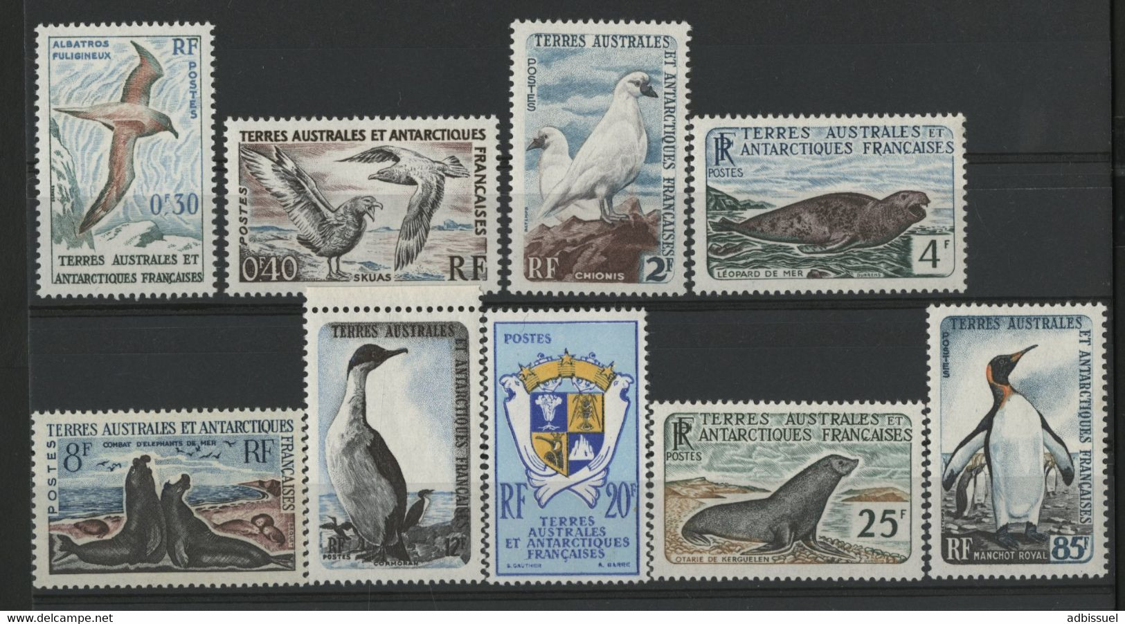 TAAF N° 12 à 17 Cote 264 € Neufs Sans Charnière ** (MNH). Qualité TB "Faune". - Ongebruikt