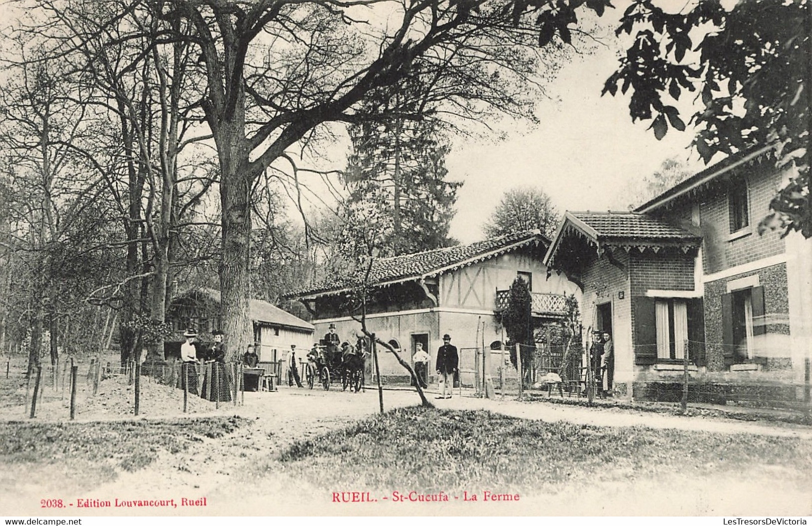 France - Rueil - Saint Cucufa - La Ferme - Edit. Louvancourt - Animé - Attelage - Carte Postale Ancienne - Nanterre