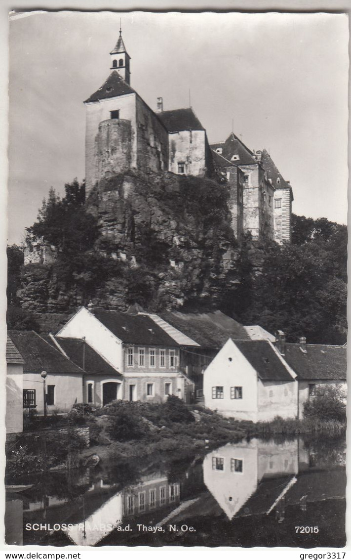 C5334) Schloss RAABS A. D. THAYA - Und Häuser Spiegeln Sich Im Wasser - NÖ - Raabs An Der Thaya