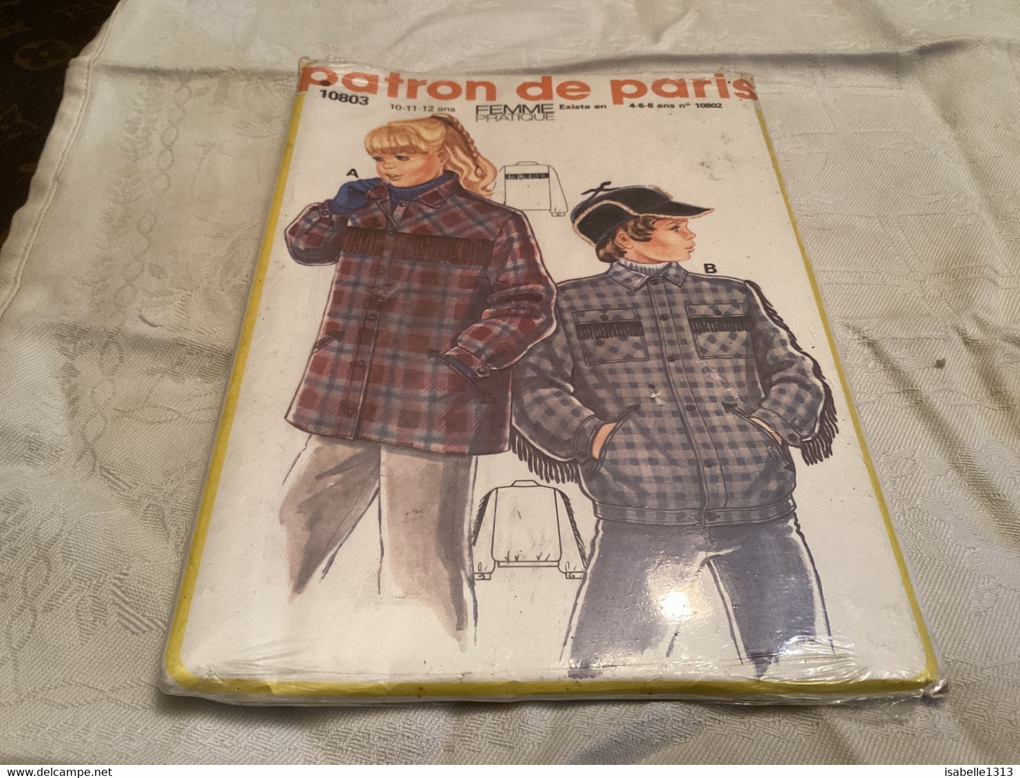 Ancien Patron De Paris, Patron De Paris,  Femme Pratique, Enfant Garçon Fille 10 11 12 Ans  Veste Sous Blister - Patterns