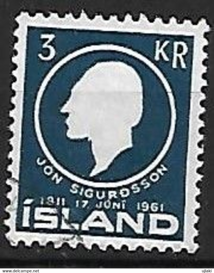 ISLANDE: Sesquicentenaire De La Naissance De Jon Sigurdsson   N°307  Année:1961 - Gebraucht
