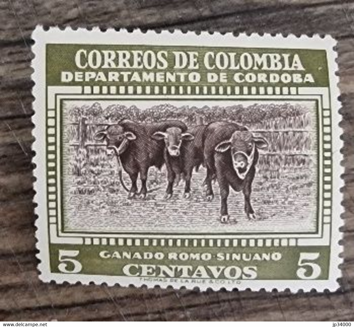 COLOMBIE: Vache, Bovins, Mammifères. Yvert N°515 Neuf Sans Charnière (MNH) - Vaches