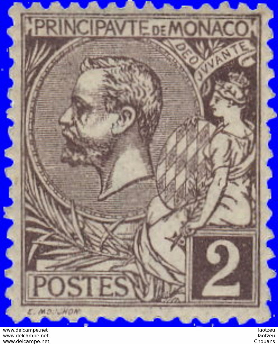 Monaco 1891. ~ YT 12** - 2 C. Prince Albert 1er - Otros & Sin Clasificación