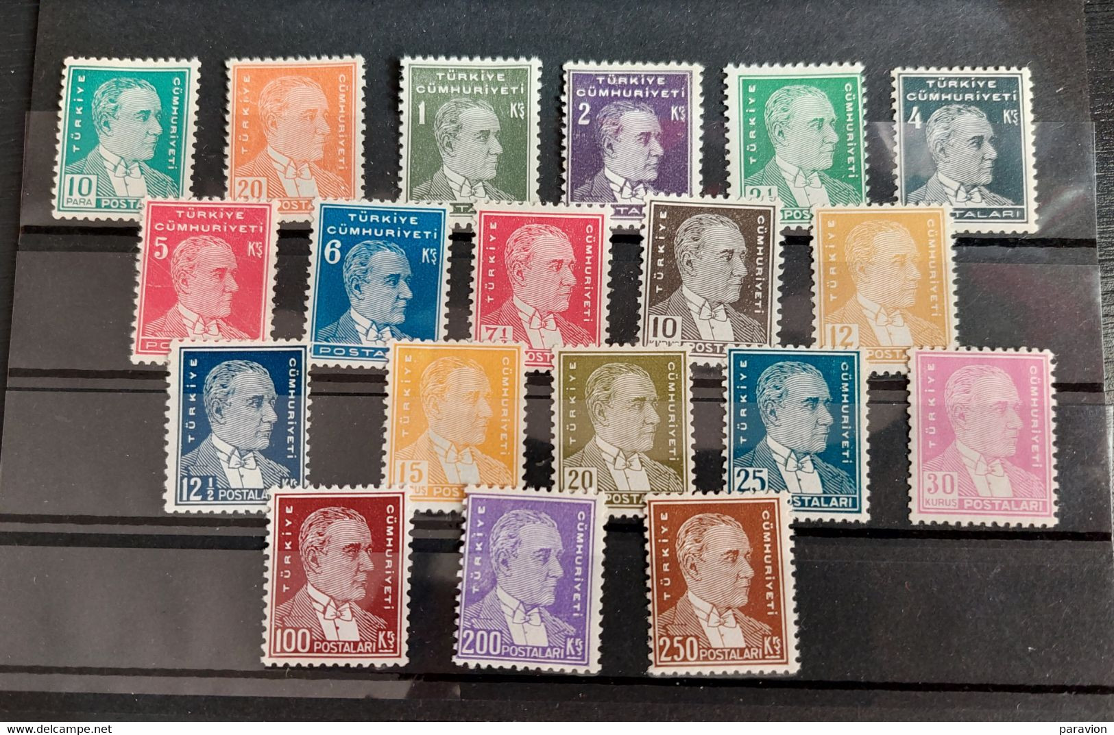 1933-1940 Turquie - Timbres-Poste Seconde Emission Atatürk (papier épais Brillant) MNH ** - Nuovi