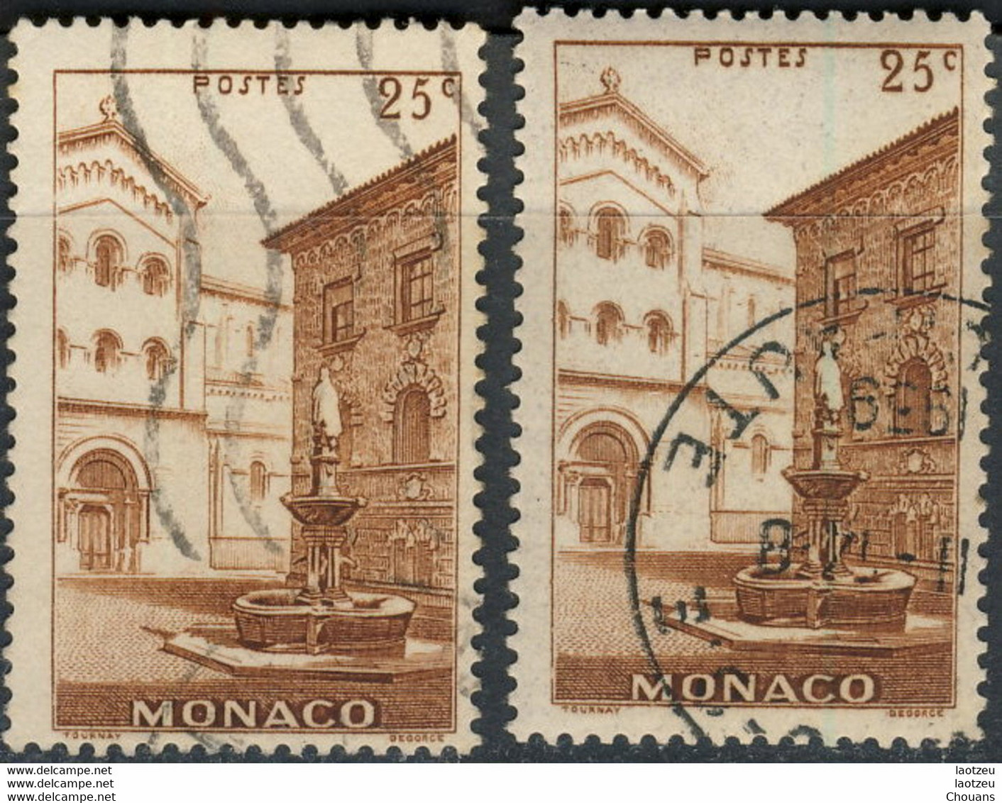 Monaco 1939. ~ YT 170 (par 2) - 25 C. Place St Nicolas - Oblitérés
