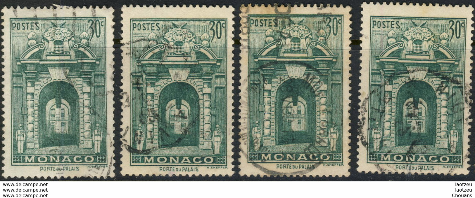 Monaco 1939. ~ YT 171 (par 4) - 30 C. Porte Du Palais - Oblitérés