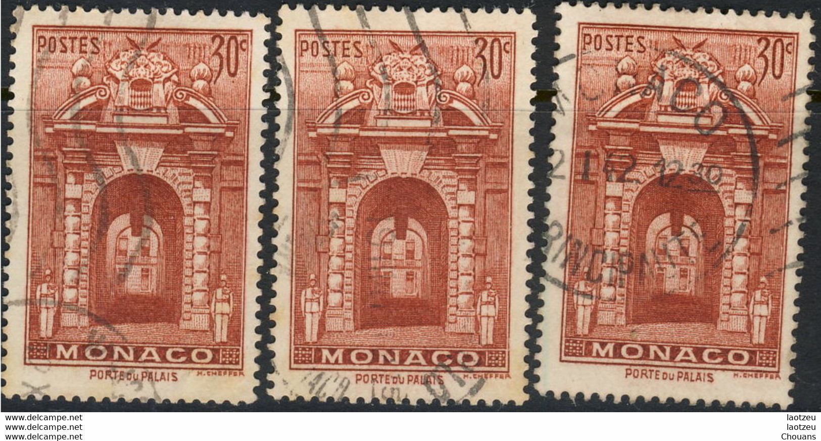 Monaco 1939. ~ YT 171A (par 3) - 30 C. Porte Du Palais - Used Stamps
