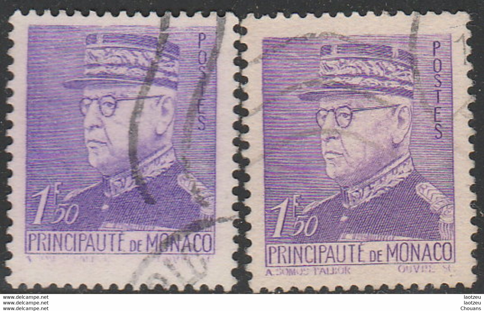 Monaco 1941. ~ YT 230 (par 2) - 1 F. 50 Prince Louis II - Usati