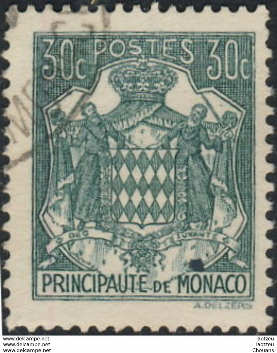 Monaco 1943. ~ YT 250 -  30 C. Armoiries - Usati