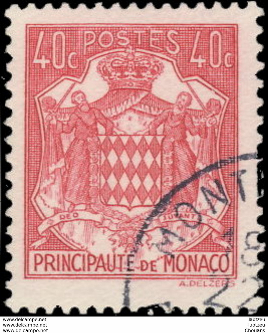 Monaco 1943. ~ YT 251 -  40 C. Armoiries - Used Stamps