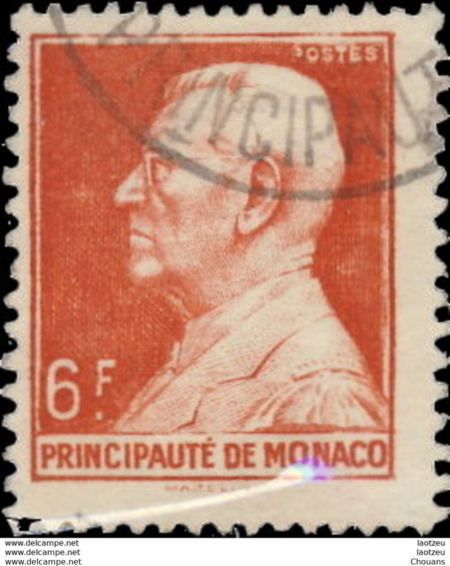 Monaco 1946. ~ YT 283 (par 2) - 6 F. Louis II - Used Stamps