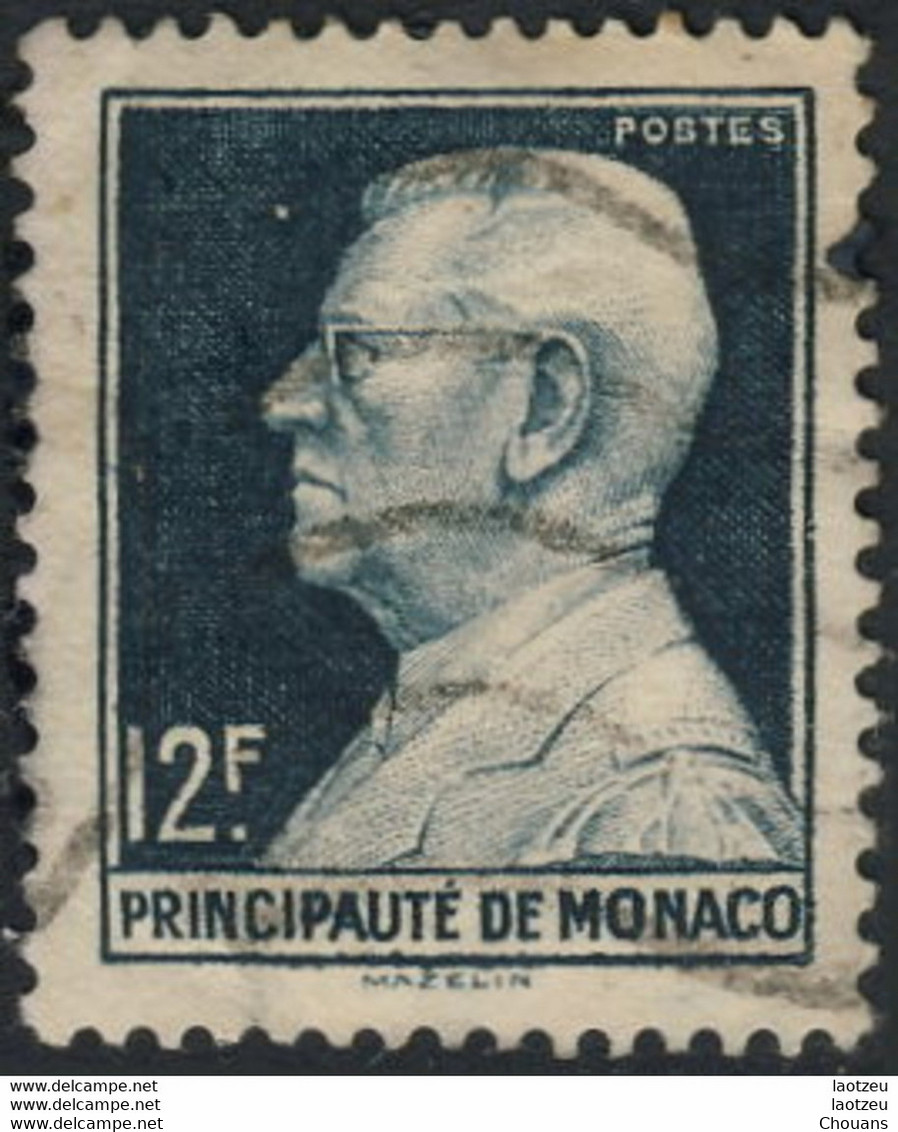 Monaco 1947. ~ YT 305A - 12 F. Louis II - Used Stamps