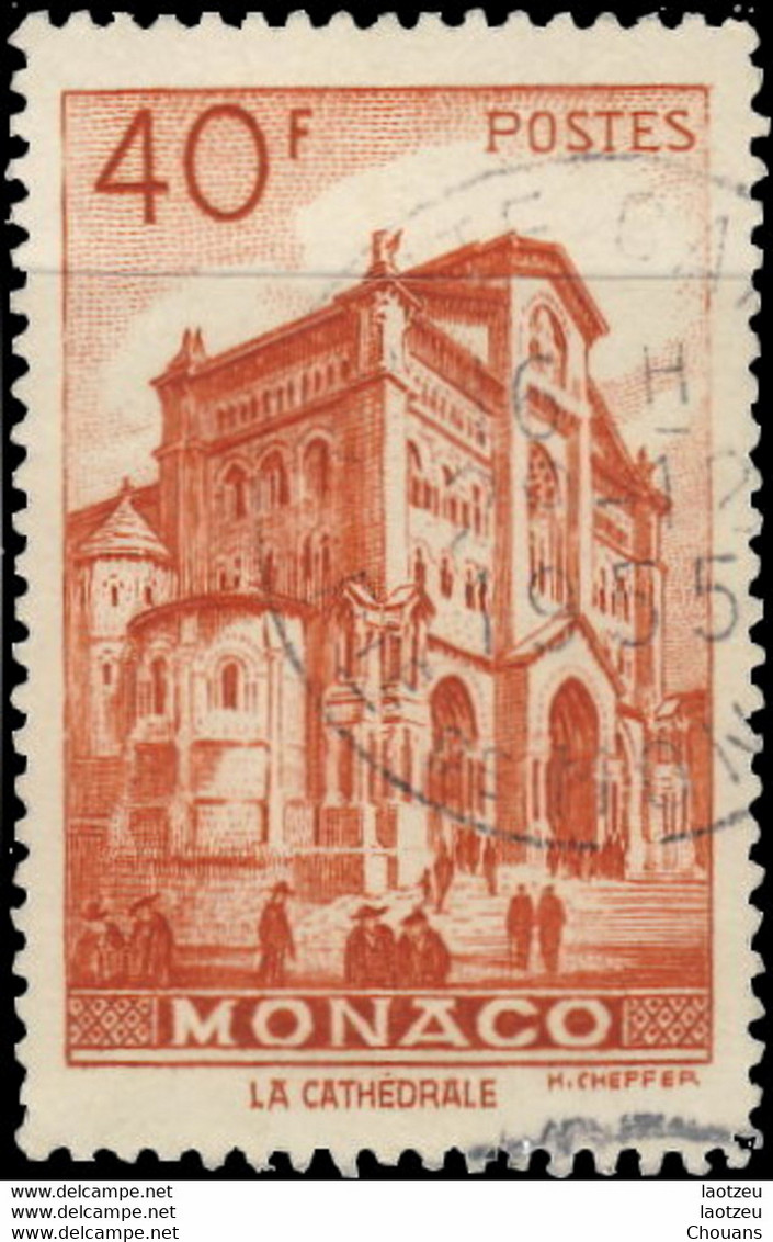 Monaco 1947. ~ YT 313B - 40 F. Cathédrale - Used Stamps