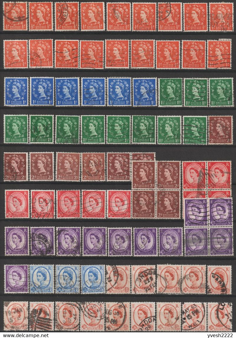 Grande-Bretagne, Petit Lot, 9 Scans. Nombreuses Nuances, Très Forte Cote, Curiosités Et Variations De Filigranes... - Collections