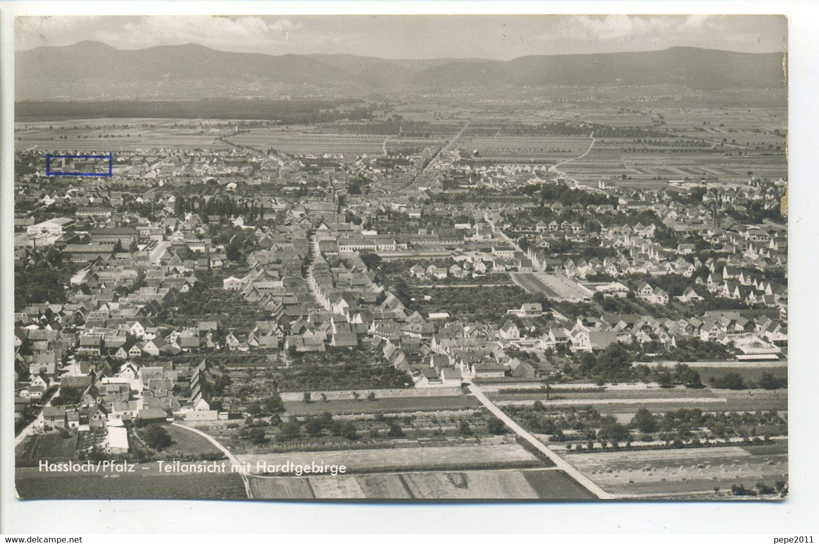 AK Hassloch Teilansicht Mit Hardtgebirge - Hassloch