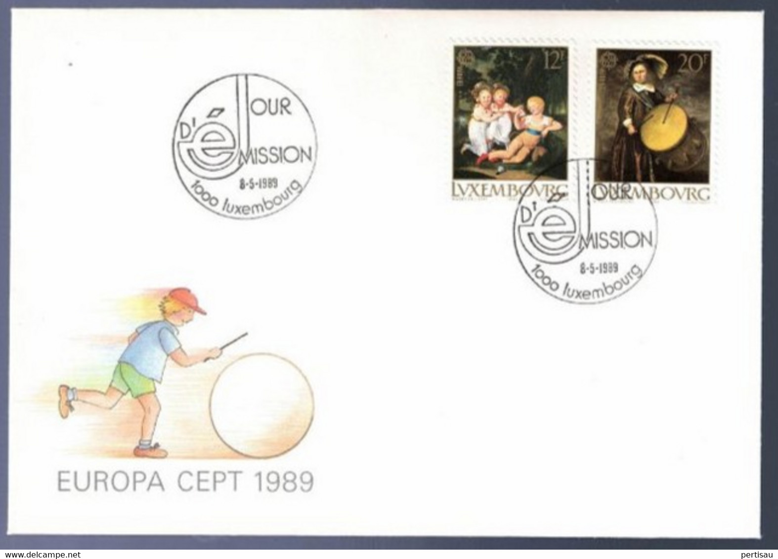 Europa-cept Kinderspelen 1989 - Storia Postale