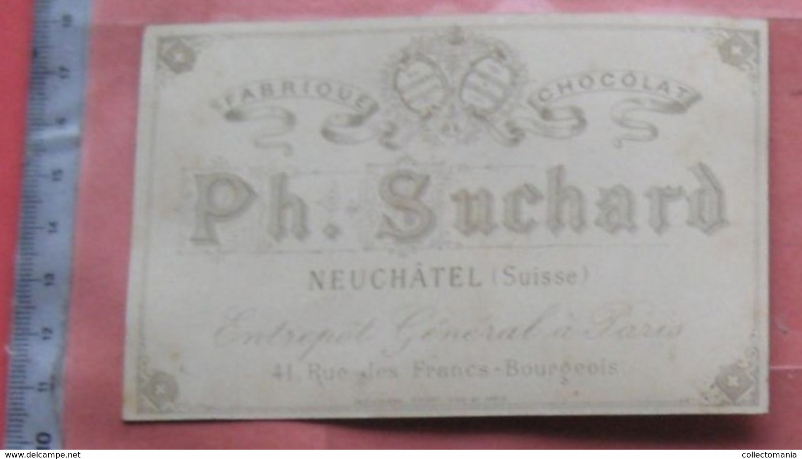 SUCI001 -  1 Card :  2 Boys Cary SUCHARD Chocolate  -,Very Good To Excellent Condition Front And Rear - RRR -  1884 - Suchard