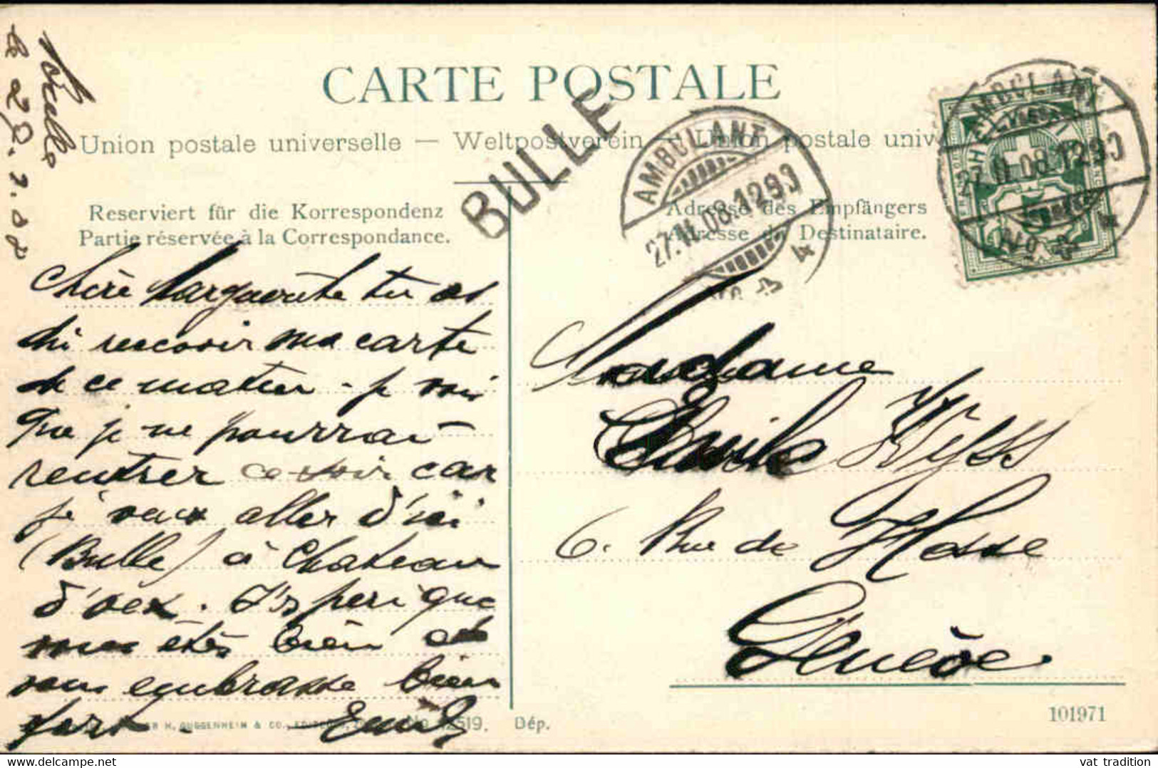 SUISSE -  Carte Postale De Romont - Une Rue  - L 141123 - Romont