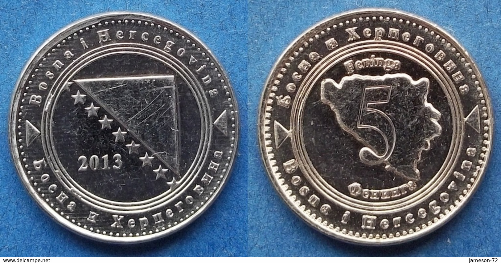 BOSNIA-HERZEGOVINA - 5 Feninga 2013 KM# 121 Federal Republic - Edelweiss Coins - Bosnia Erzegovina