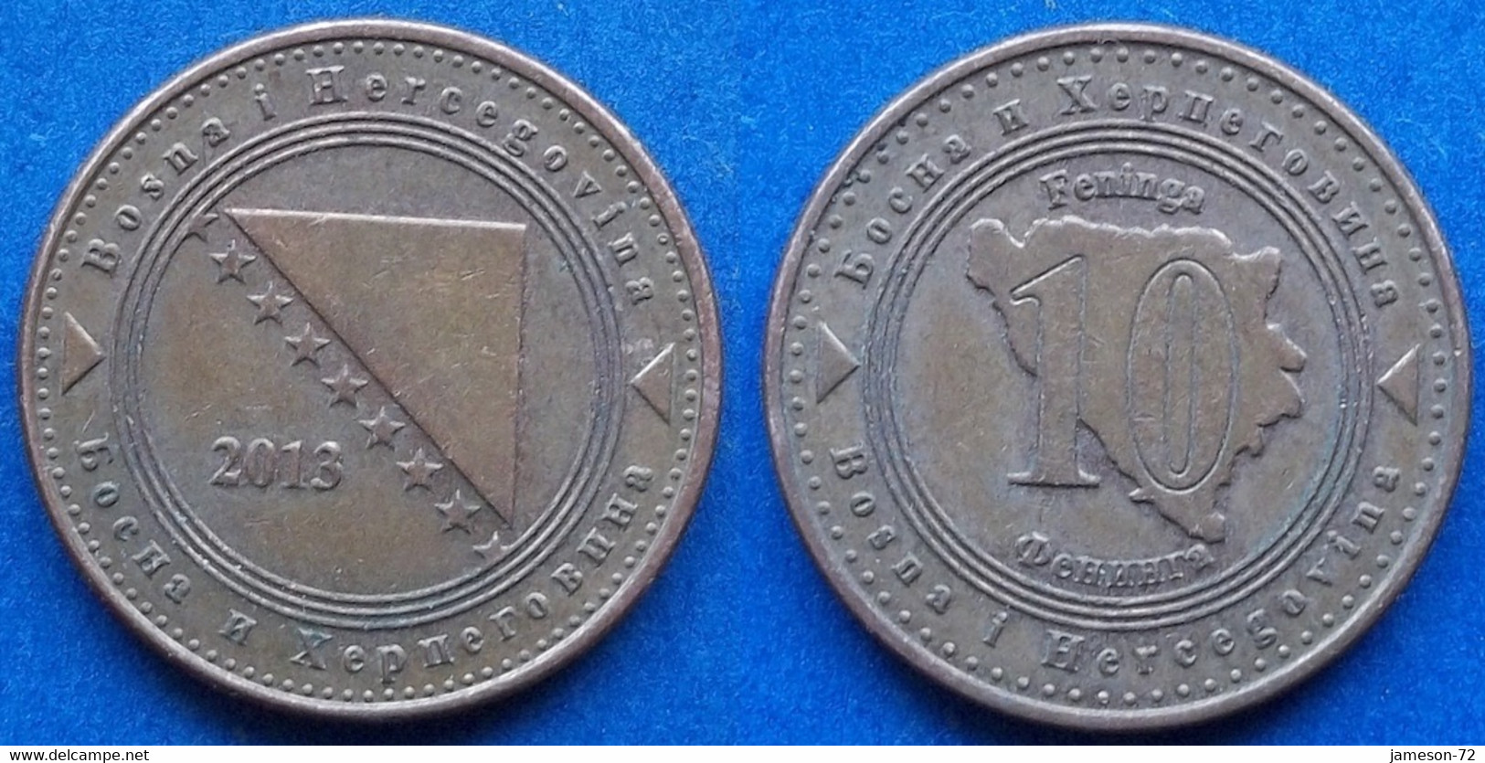 BOSNIA-HERZEGOVINA - 10 Feninga 2013 KM# 115 Federal Republic - Edelweiss Coins - Bosnia Erzegovina