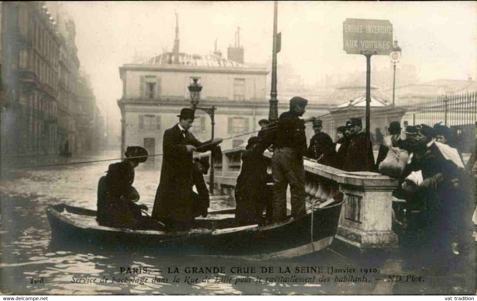 ÉVÉNEMENTS -  Carte Postale D'un Ravitaillement Lors Des Inondations à Paris En 1910  - L 141126 - Inondations