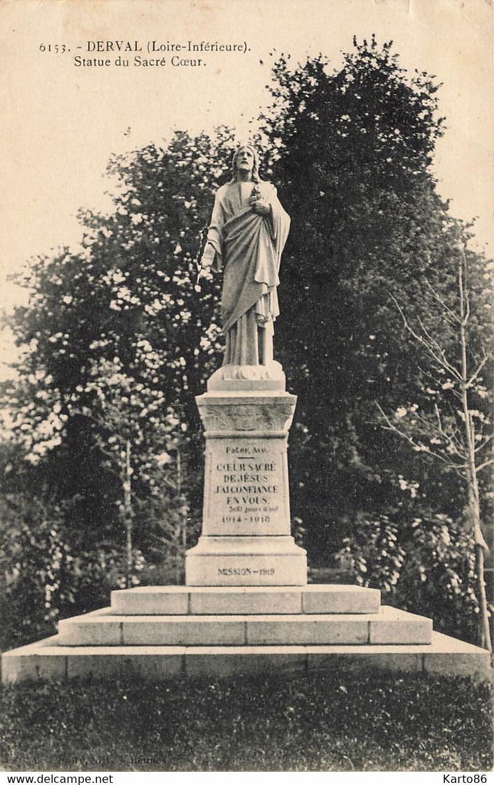 Derval * La Statue Du Sacré Coeur - Derval