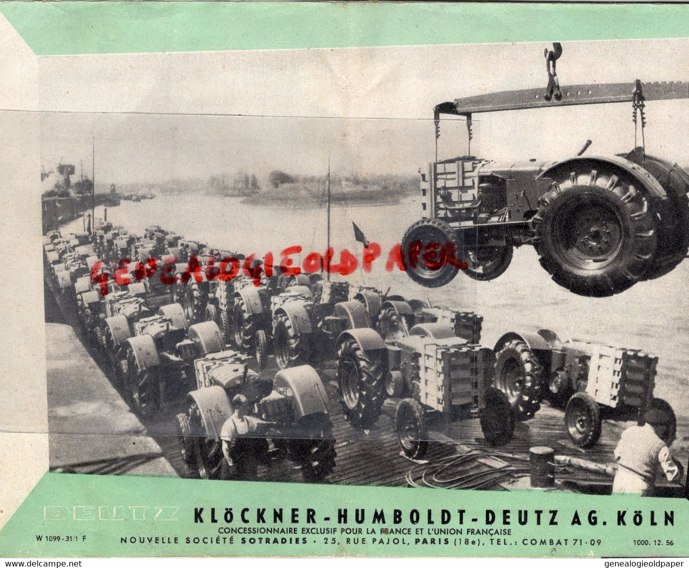 75- PARIS- ALLEMAGNE- KOLN COLOGNE- RARE BEAU CATALOGUE DIESEL DEUTZ TRACTEUR -OTTO EUGENE LANGEN -AGRICULTURE - Landwirtschaft