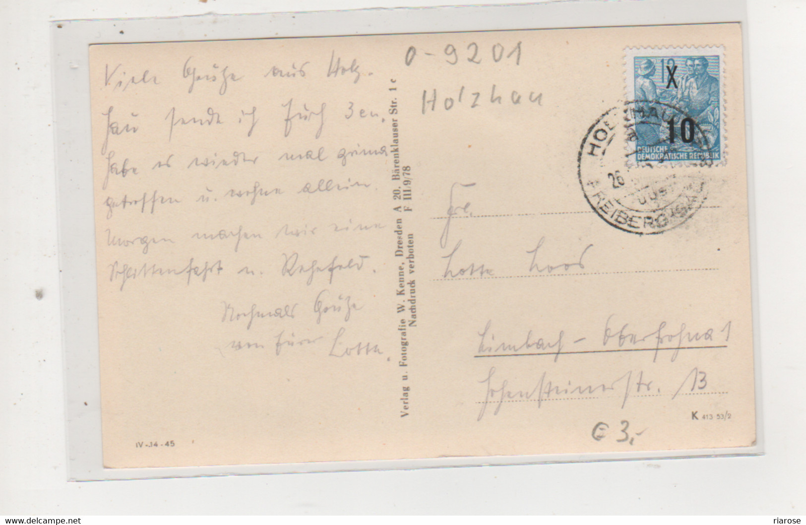Antike Postkarte - HÖHENLUFTKURORT HOLZHAU IM ERZGEBIRGE - Holzhau