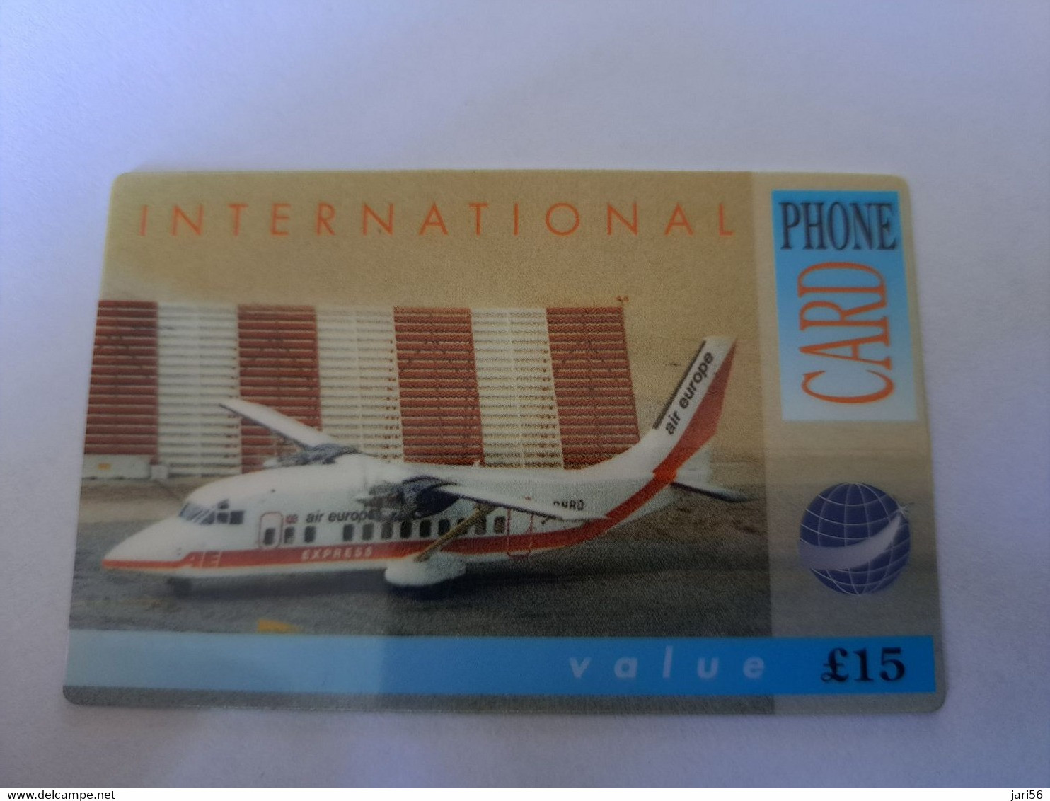 GREAT BRITAIN   15 POUND   / AEROPLANE  AIR EUROPE     DIT PHONECARD    PREPAID CARD      **12130** - Collections