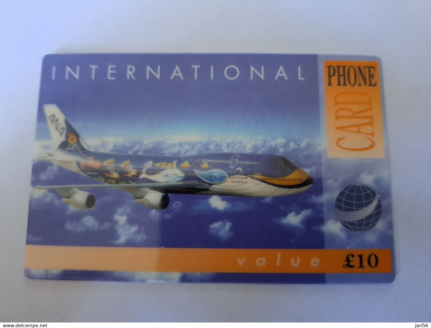 GREAT BRITAIN   10 POUND   / AEROPLANE  ANA      DIT PHONECARD    PREPAID CARD      **12131** - [10] Colecciones