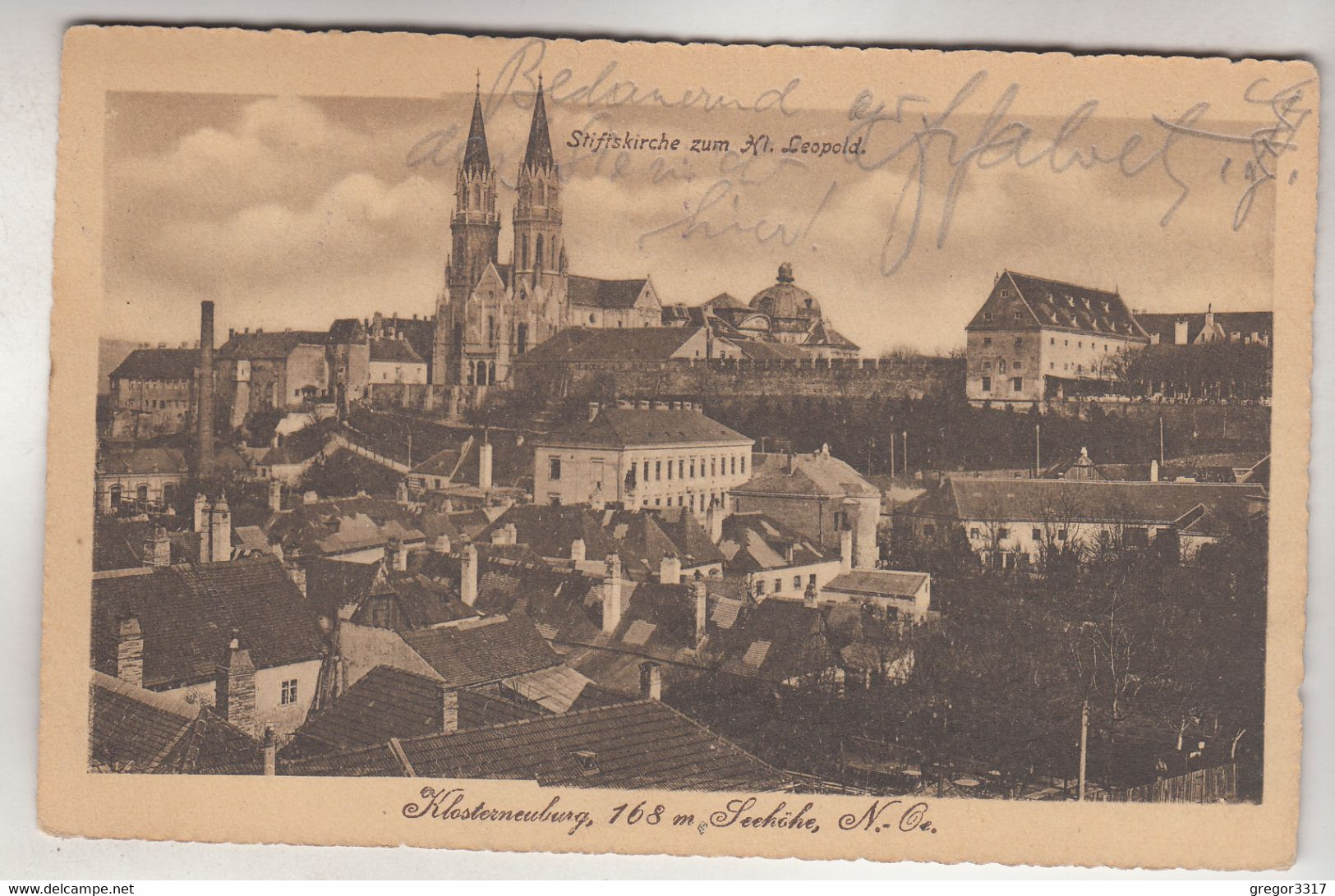 C5365) KLOSTERNEUBURG - NÖ - Stiftskirche Zum Hl. Leopold - Häuser Usw. 1920 - Klosterneuburg