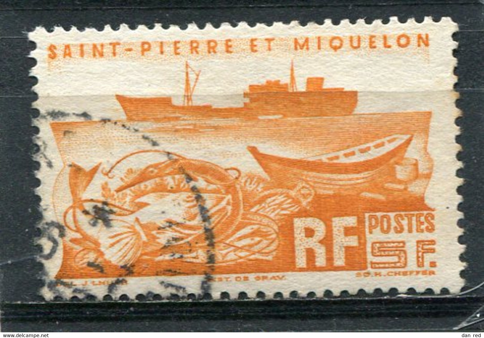 SAINT-PIERRE ET MIQUELON N° 338  (Y&T) (Oblitéré) - Oblitérés