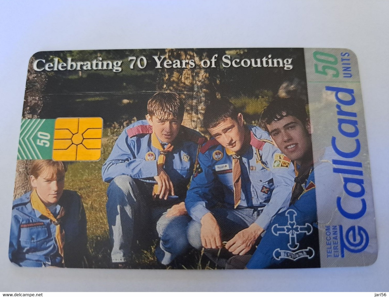 IRELAND /IERLANDE   CHIPCARD 50  UNITS  70 YEARS SCOUTING      USED CARD    ** 12139** - Irlanda