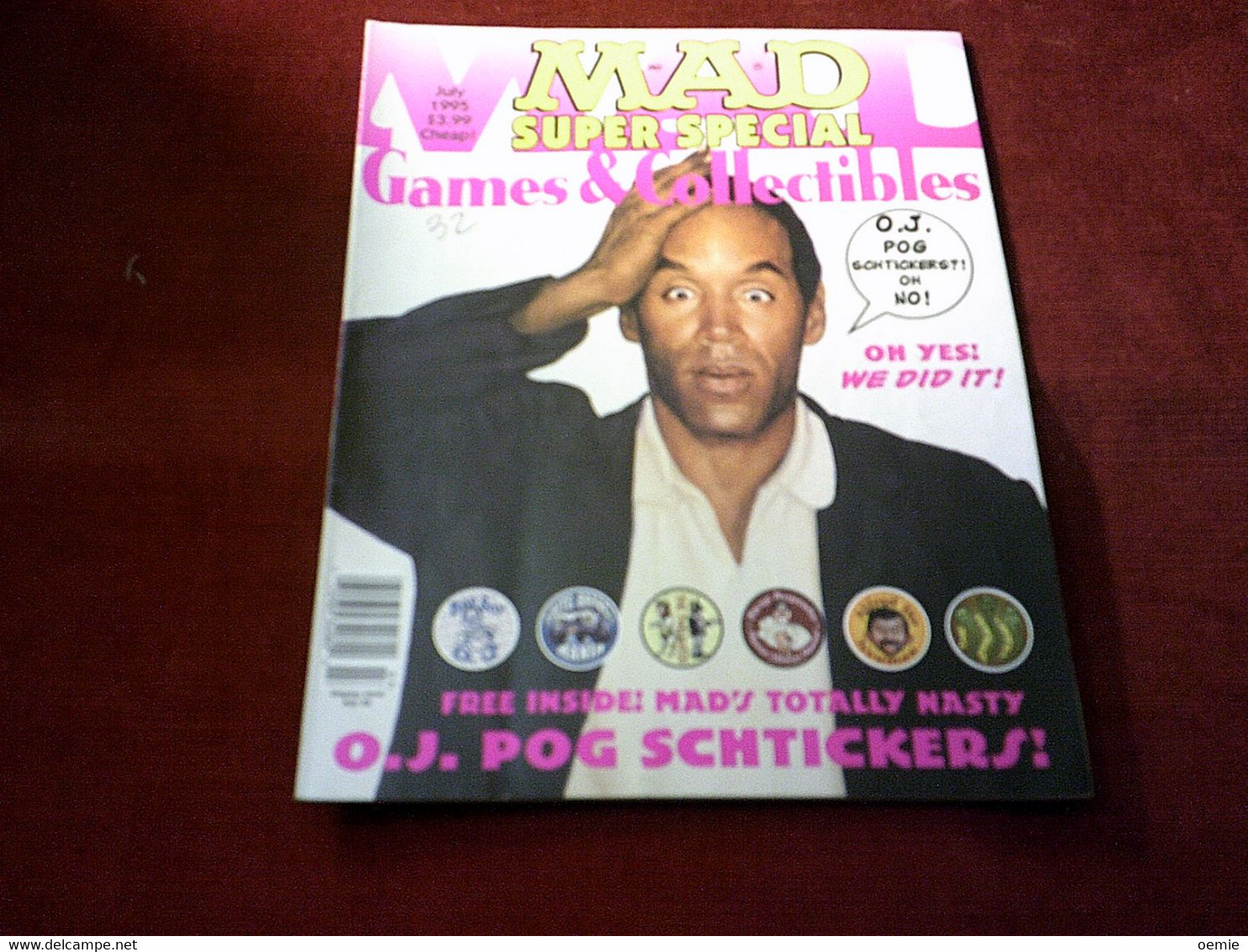 MAD  N°  JULY 1995  SUPER SPECIAL  GAMES & COLLECTIBLES AVEC STIKER - Otros & Sin Clasificación