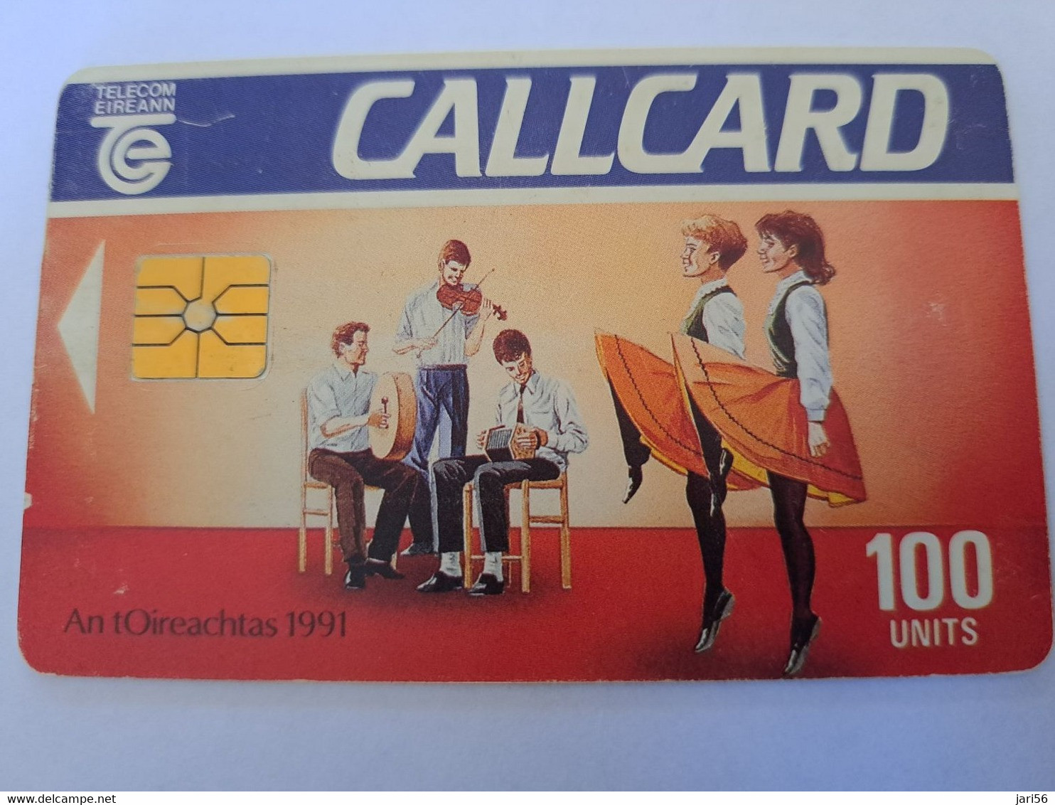 IRELAND /IERLANDE   CHIPCARD 100  UNITS  DANCERS/ART /MUSIC      USED CARD    ** 12141** - Ierland