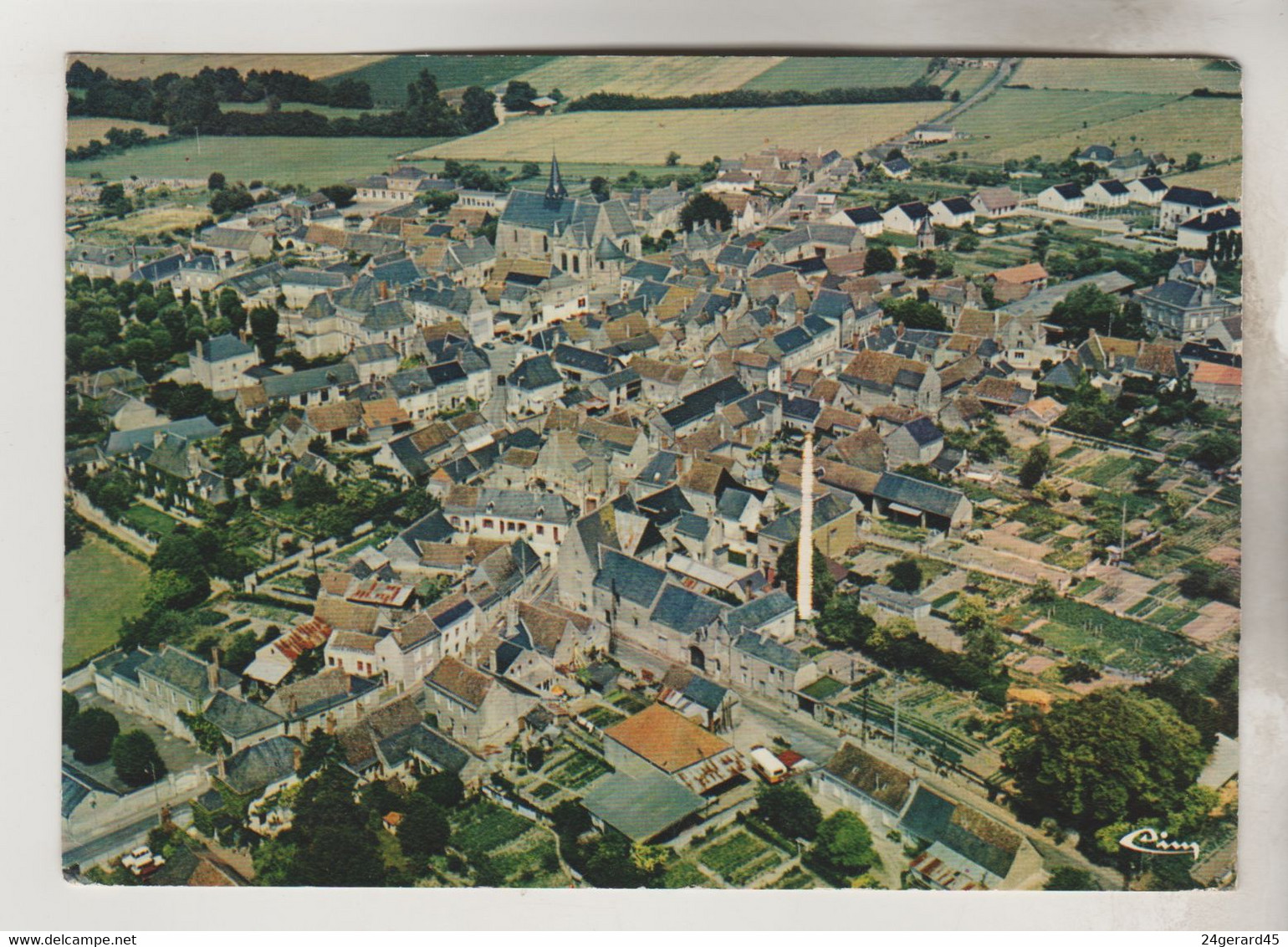 CPSM NEUVY LE ROI (Indre Et Loire) - Vue Générale Aérienne - Neuvy-le-Roi